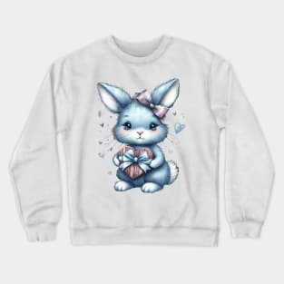 Valentines Bunny Crewneck Sweatshirt